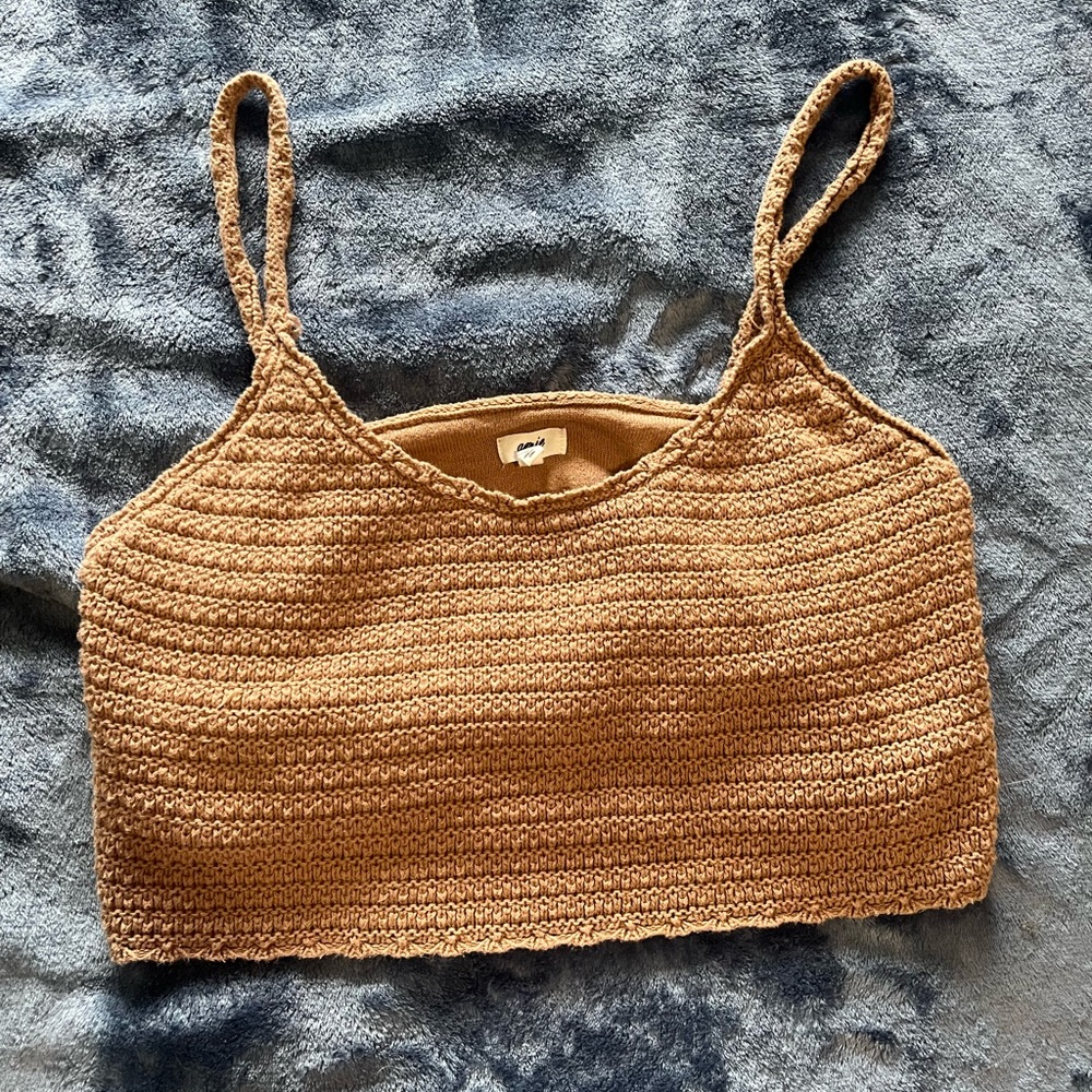 Aerie (L) knitted crop top